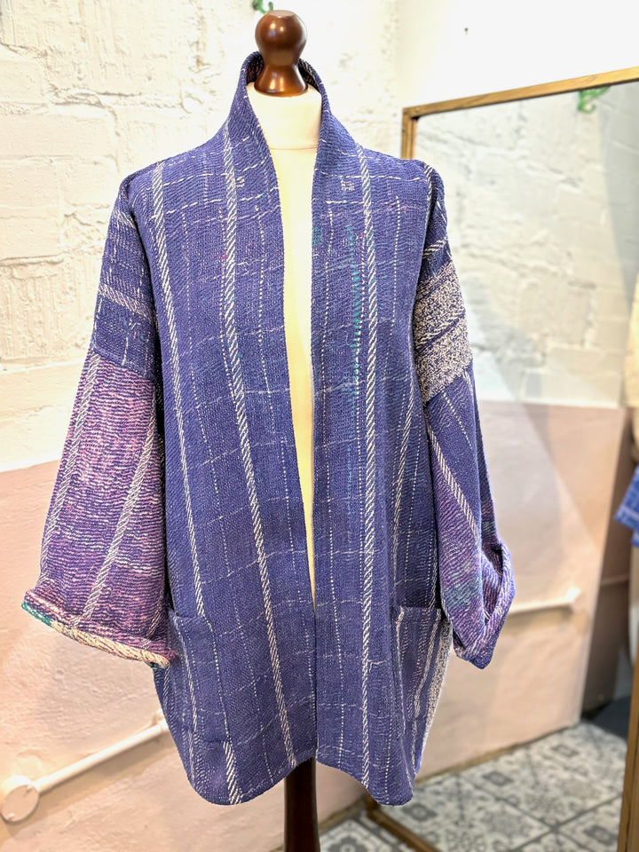 Reversible oversized Vintage Kantha Jacket No 6