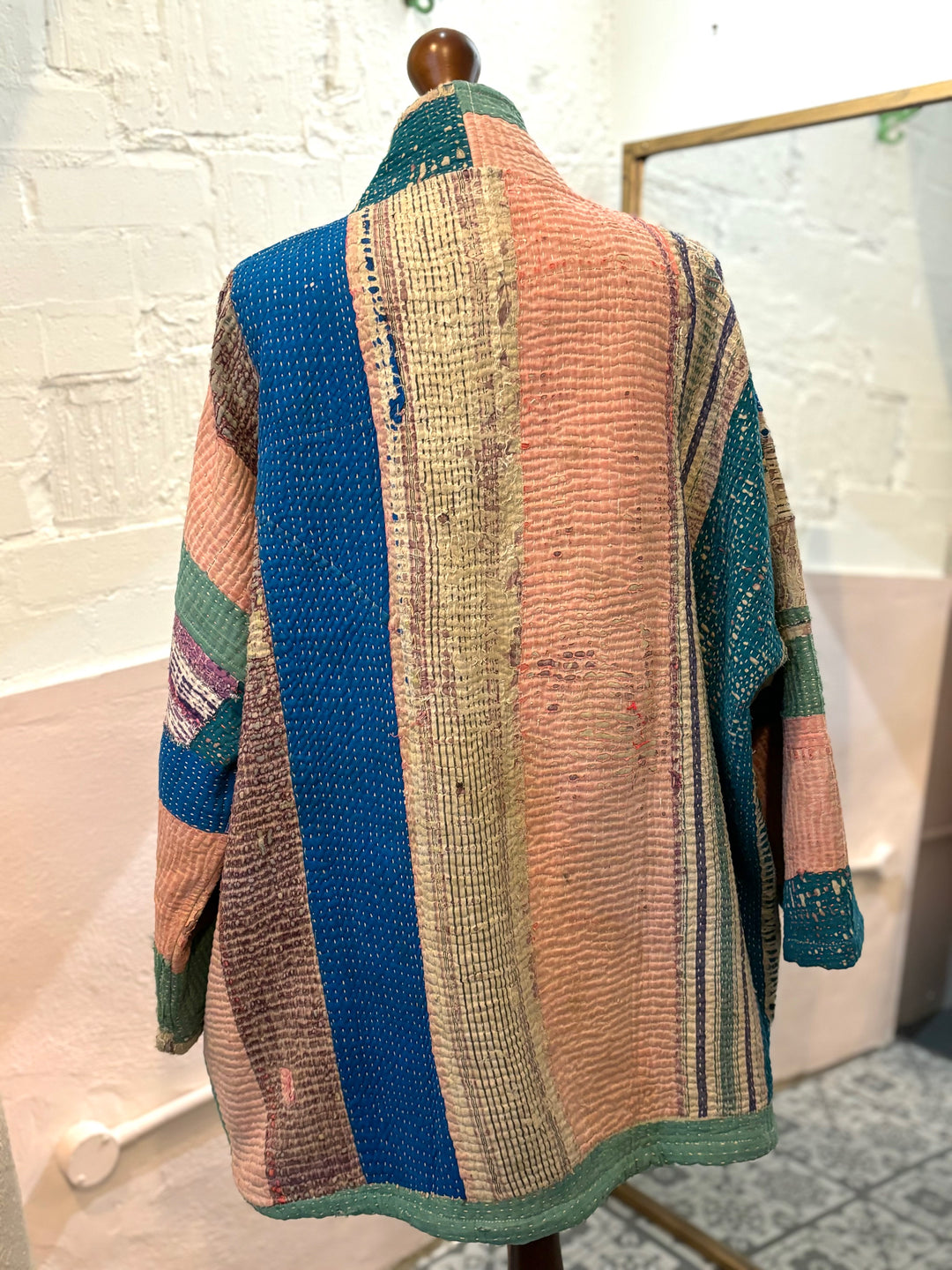Reversible oversized Vintage Kantha Jacket No 8