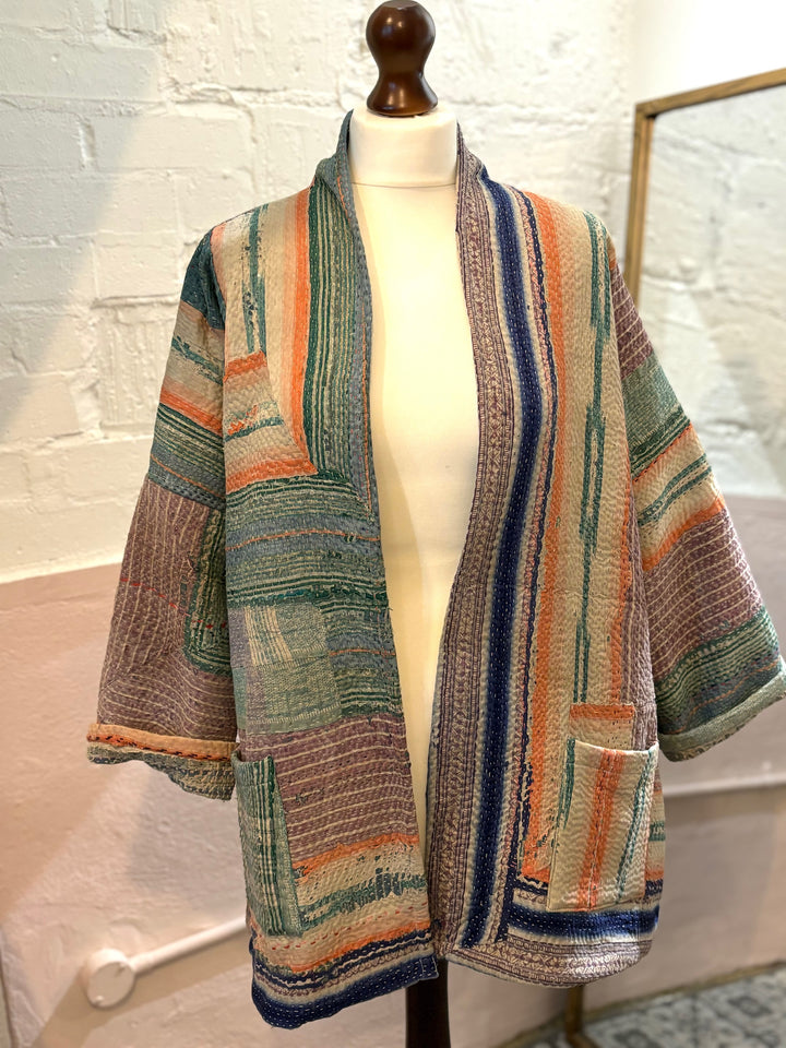 Reversible oversized Vintage Kantha Jacket No 13