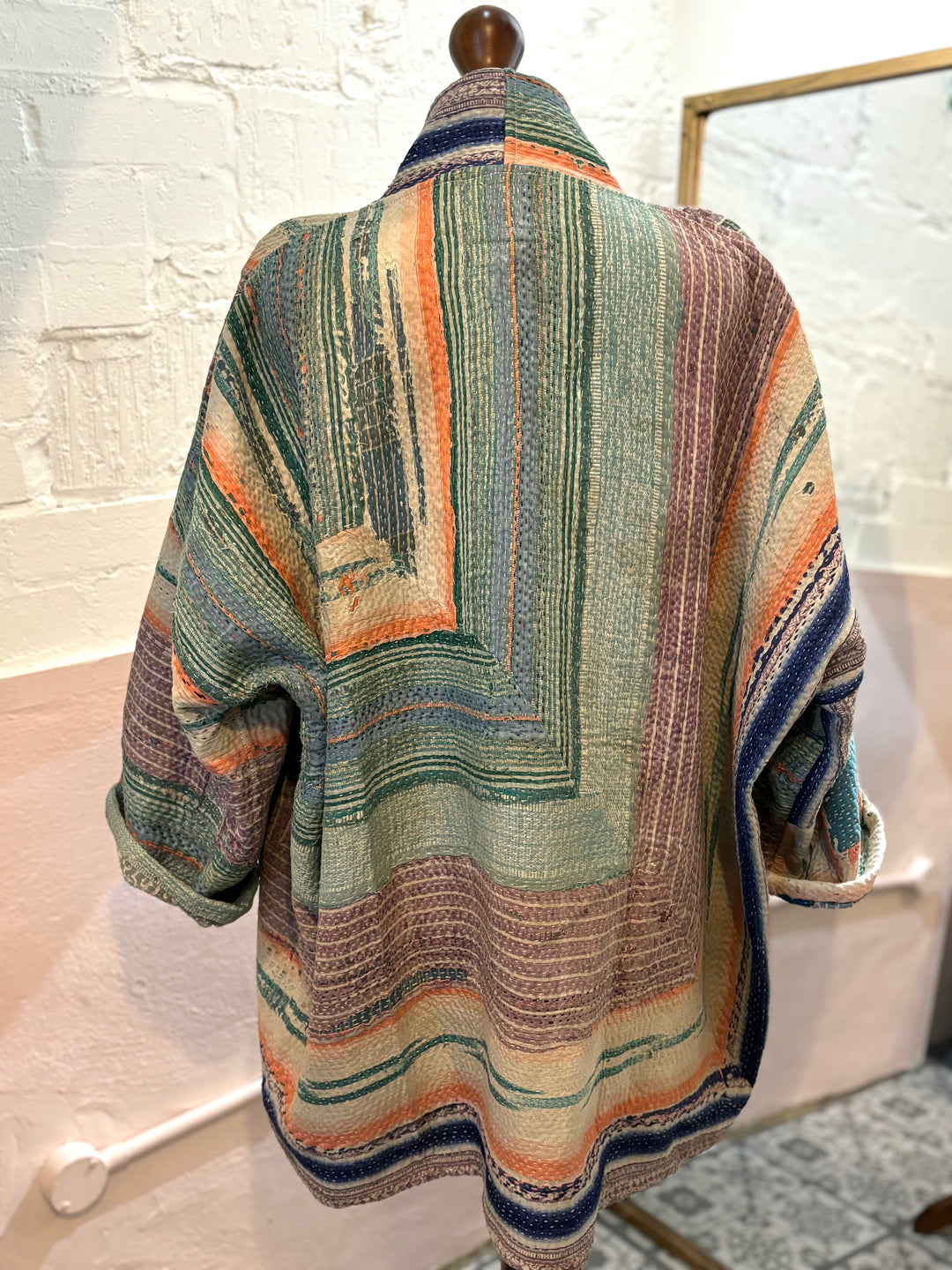 Reversible oversized Vintage Kantha Jacket No 13