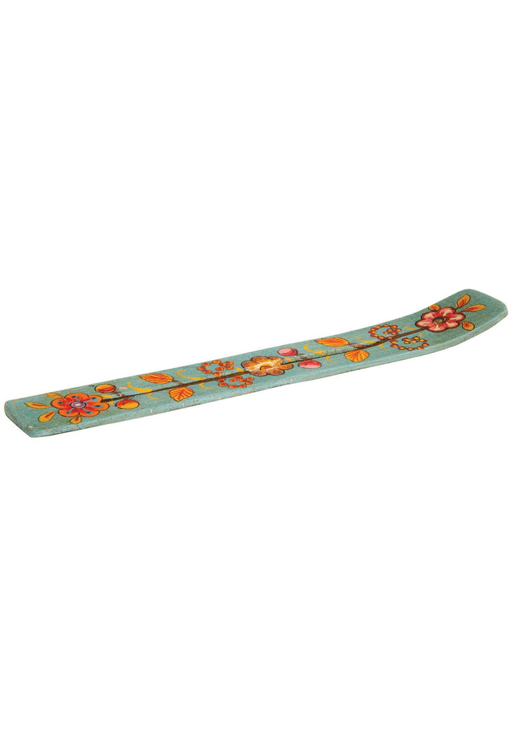 Hand Painted Wooden Incense Holder - Dilli Grey