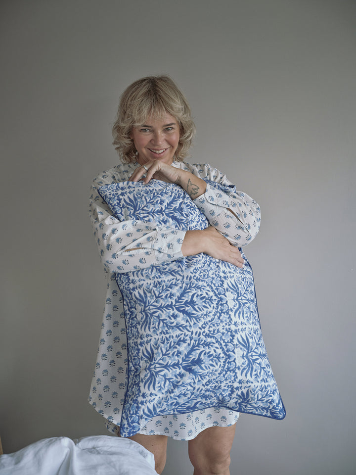 Lotus Boyfriend Nightshirt in Cornflower