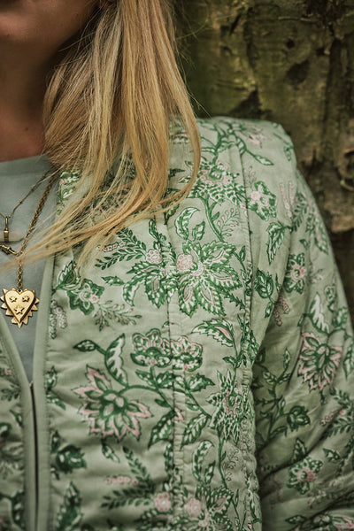 Lauren Quilted Jacket In Sage