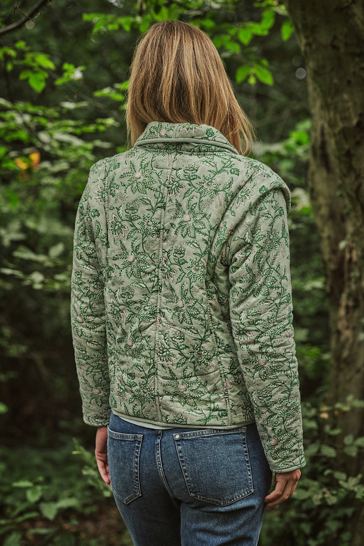 Lauren Quilted Jacket In Sage