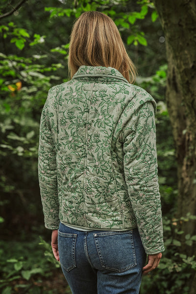 Lauren Quilted Jacket In Sage