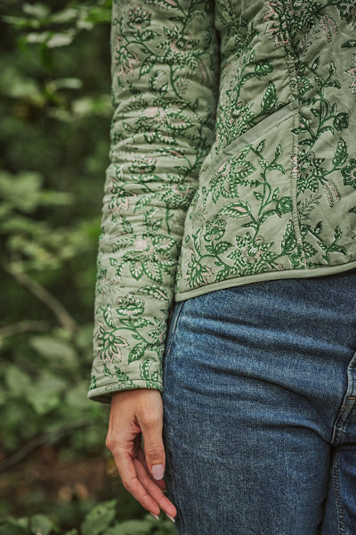 Lauren Quilted Jacket In Sage