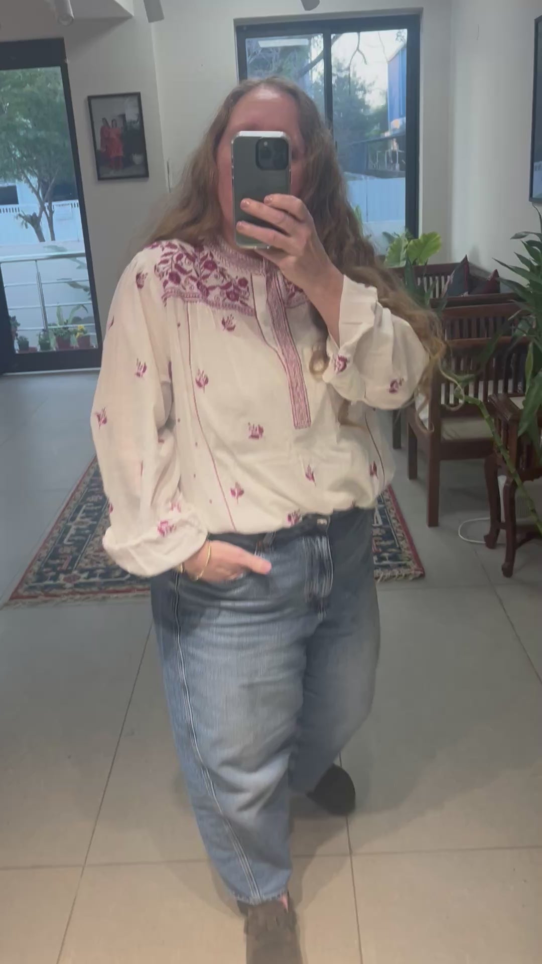 Florence Hand Embroidered Blouse