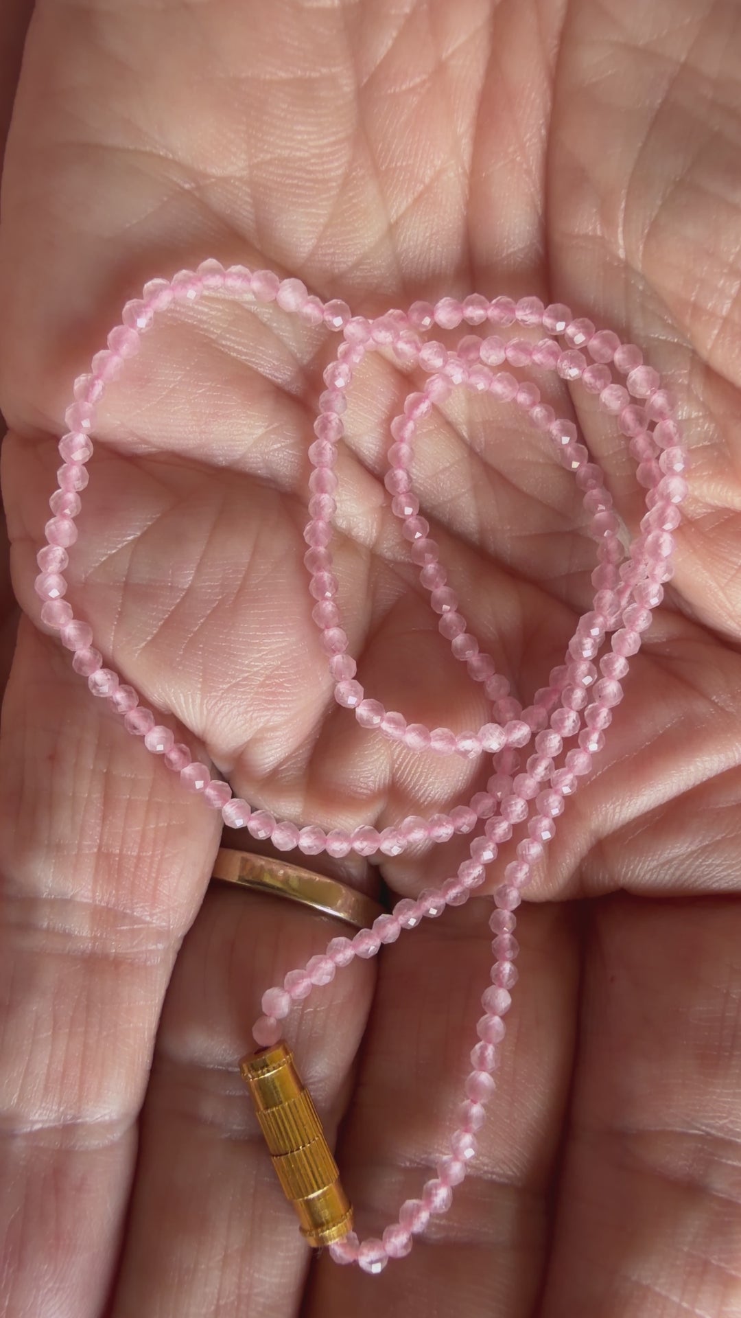 Jaipur Gem Choker in Rose Quartz - SHIPS 9TH SEPTEMBER