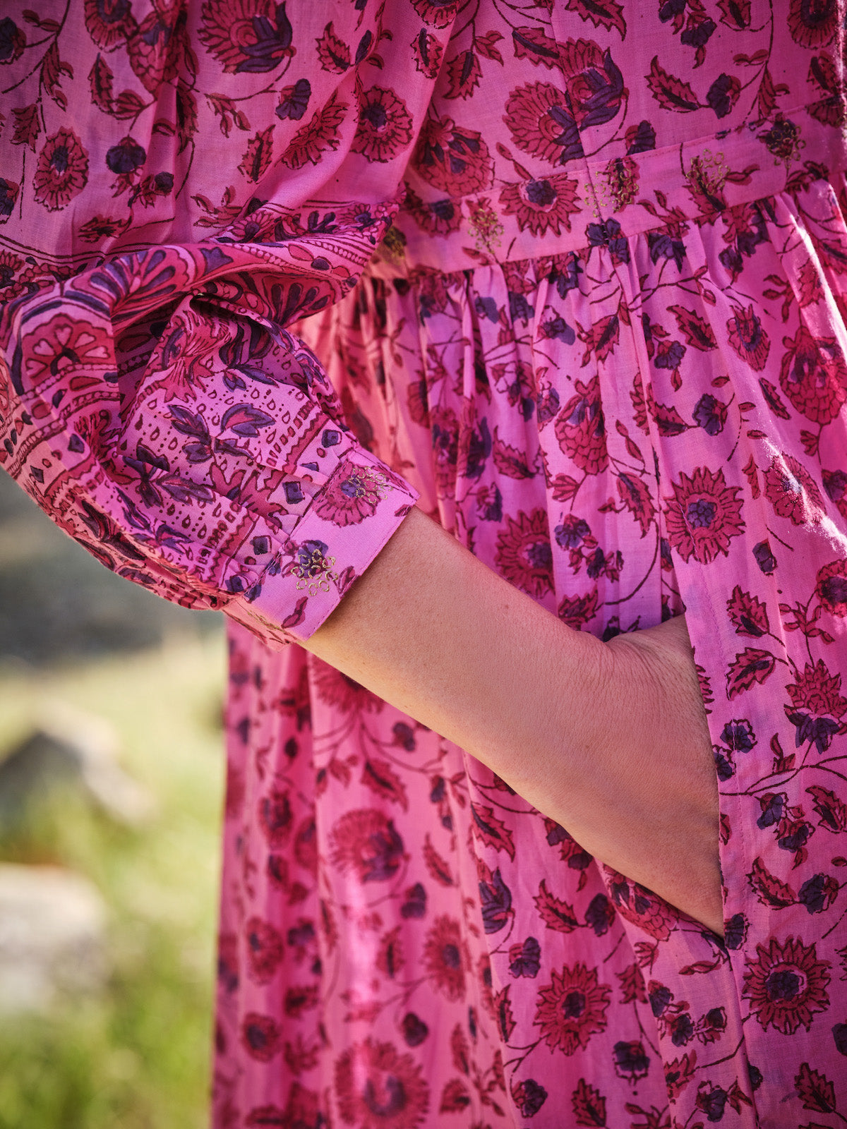 Bianca Midi Dress In Rani Pink