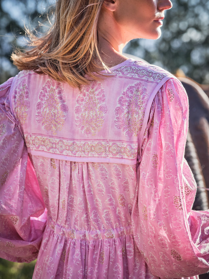 Fifi Boho Midaxi Dress In Lilac