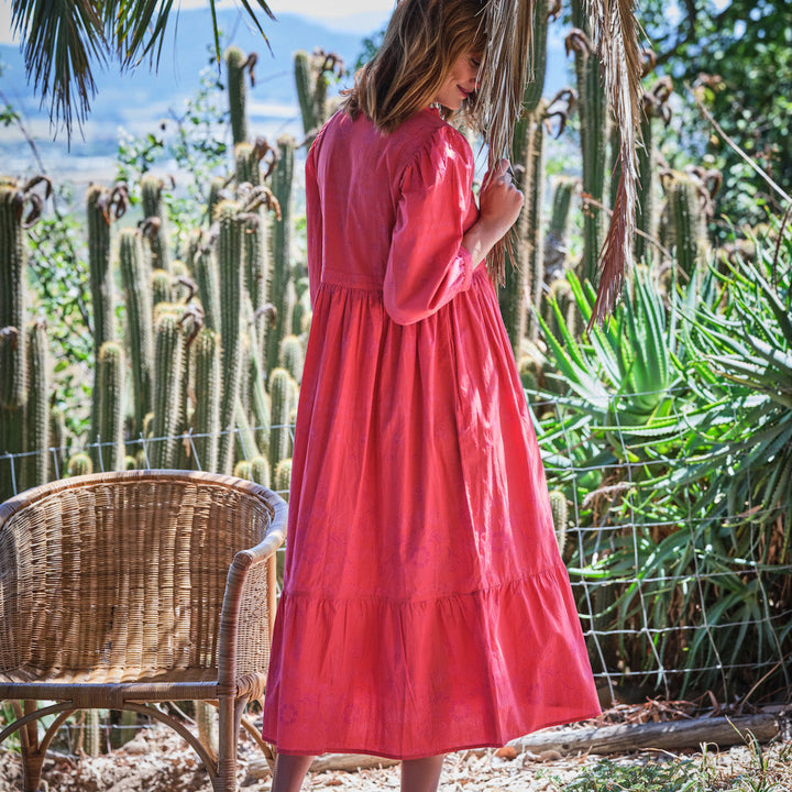 Florence Midi Dress In Poppy