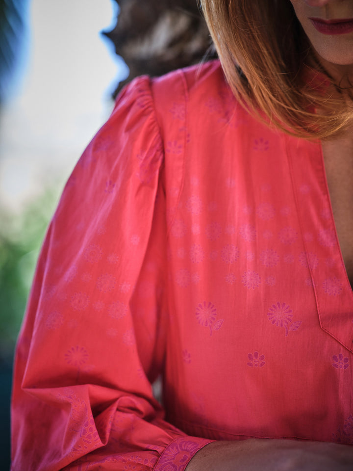 Florence Midi Dress In Poppy
