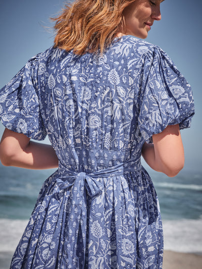 Florentina Midi Dress In Lapis