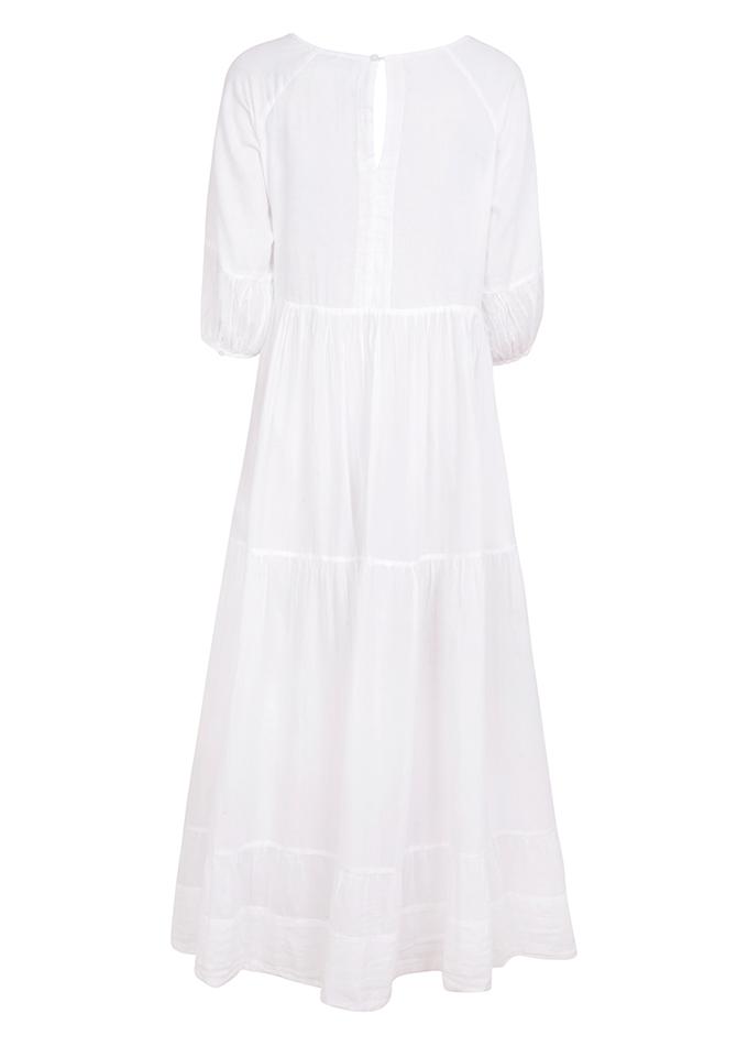 Hand-embroidered white maxi dress | Boho dresses UK | Dilli Grey Hand-embroidered white maxi dress | Boho dresses UK | Dilli Grey