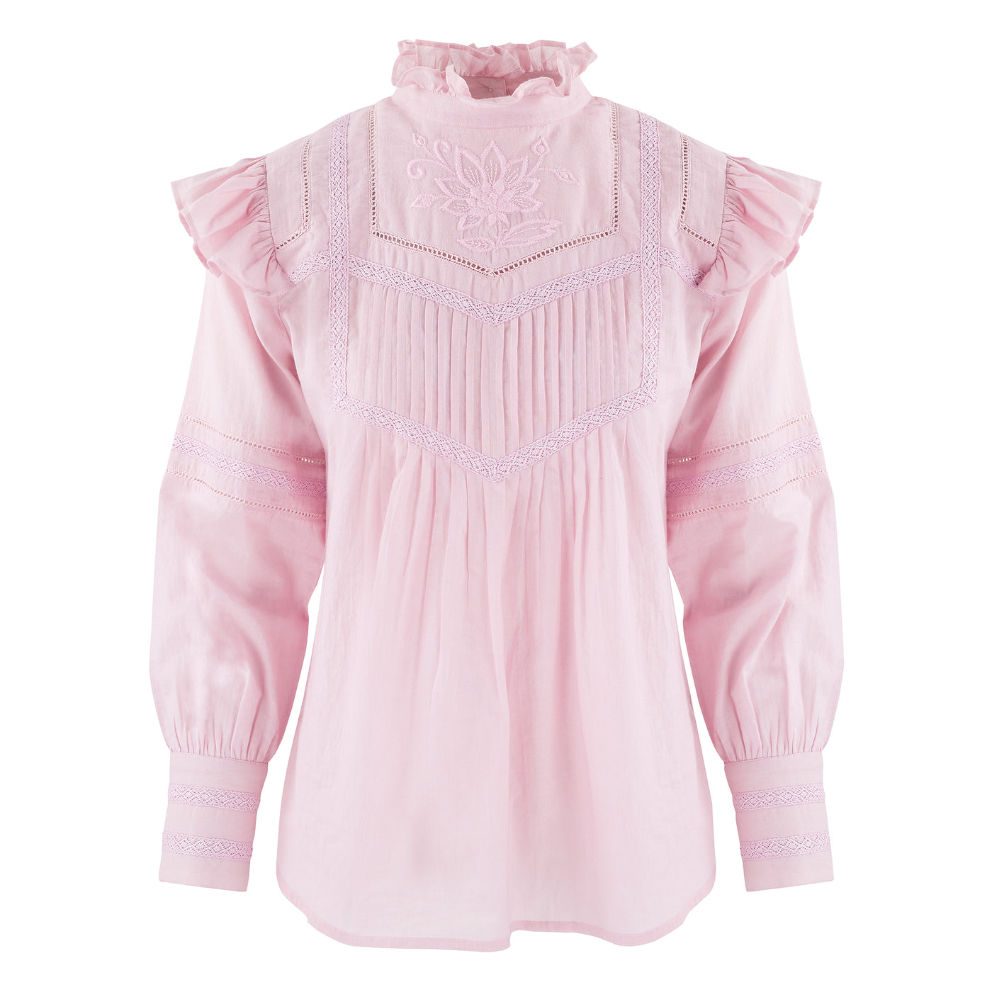 Shalina Embroidered Top in Orchid
