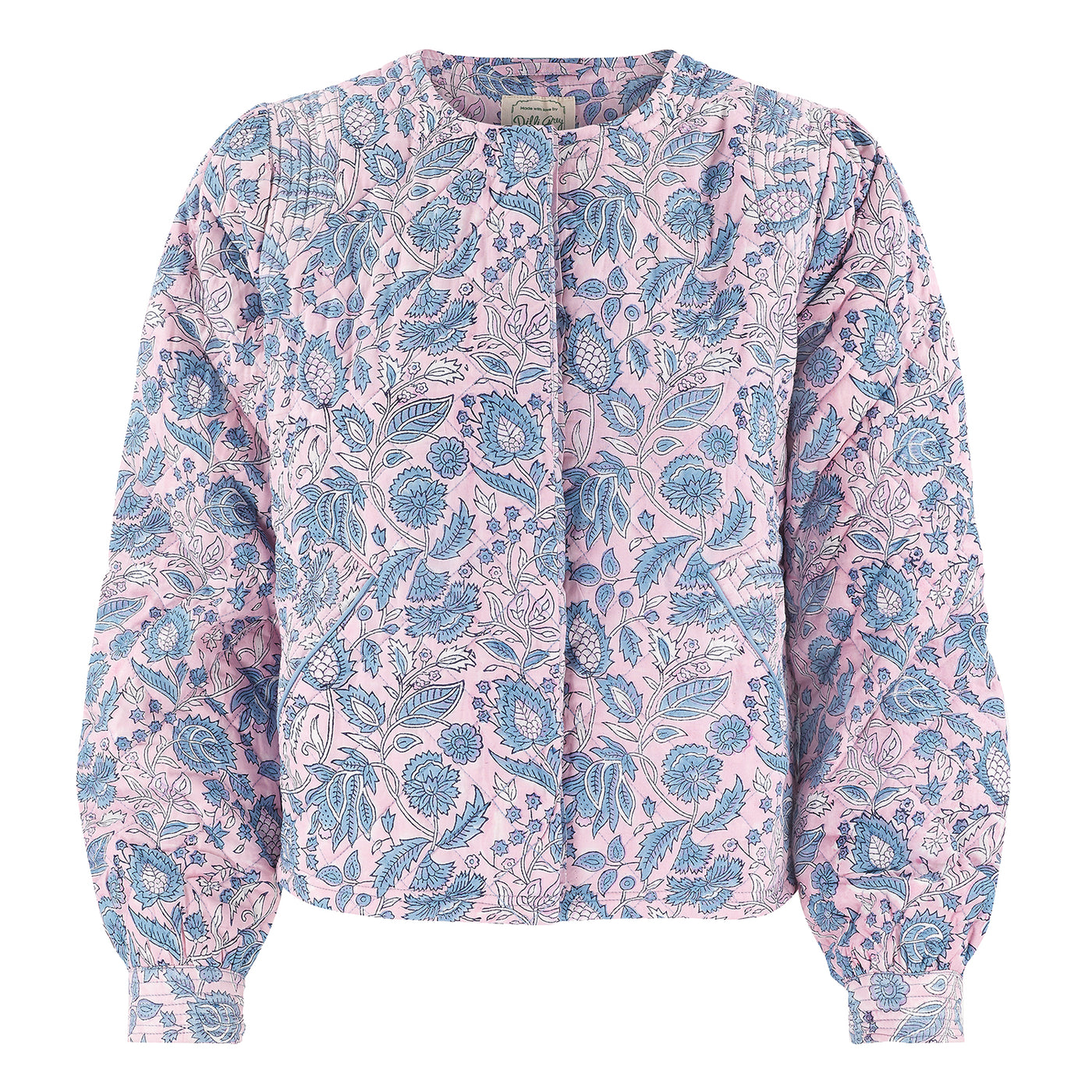 Tara Puff Sleeve Jacket In Orchid