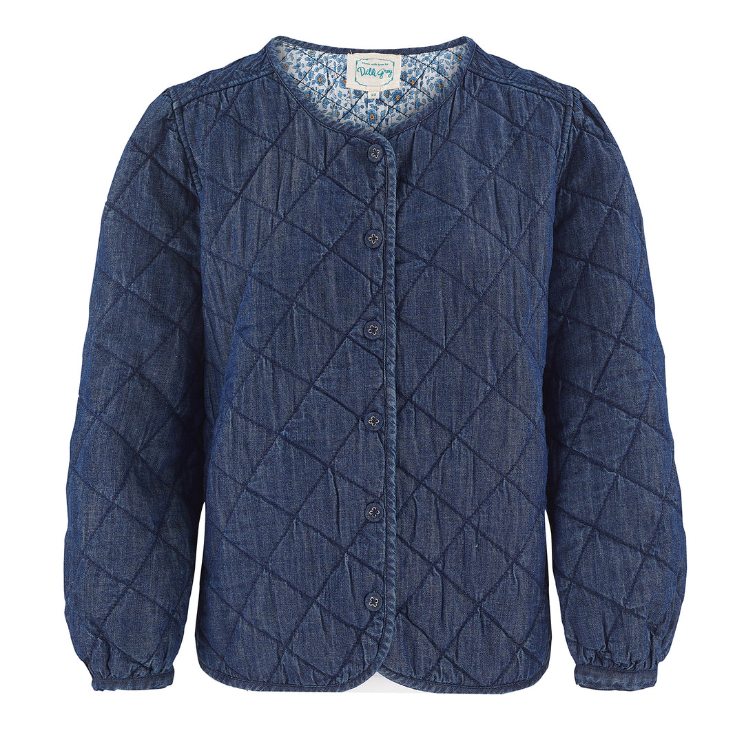 quilted denim jacket