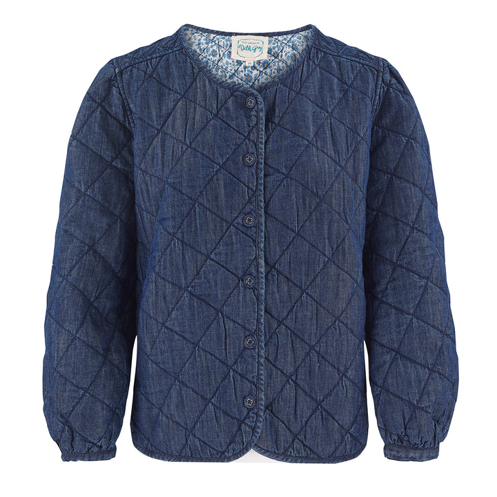 quilted denim jacket