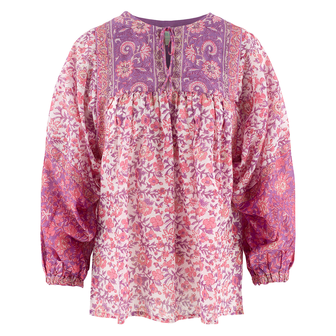 Sienna Boho Top In Magenta
