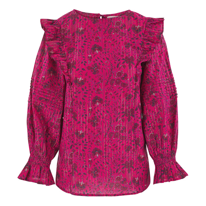 Emma Mini Chintz Lurex Top - SAMPLE SIZE 10 NO RETURNS - Dilli Grey
