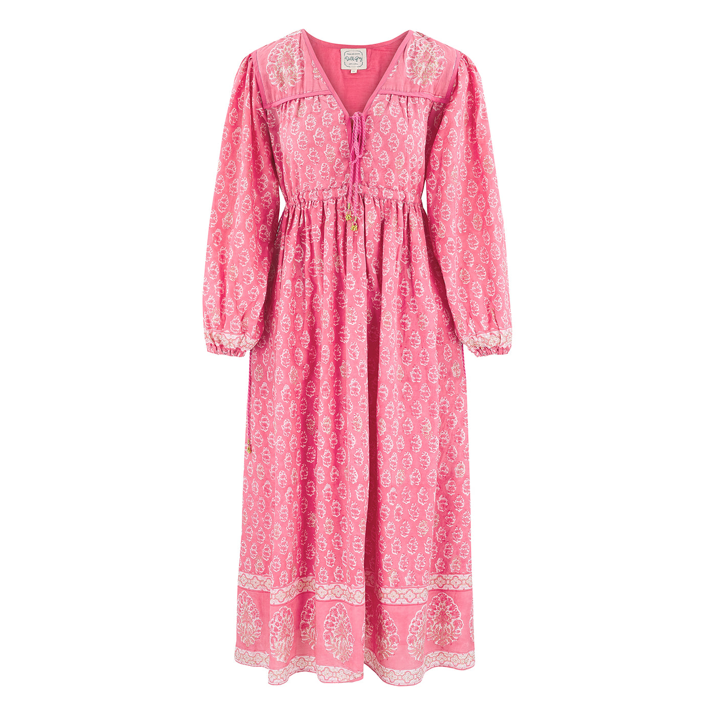 Fifi midi dress in dusty pink