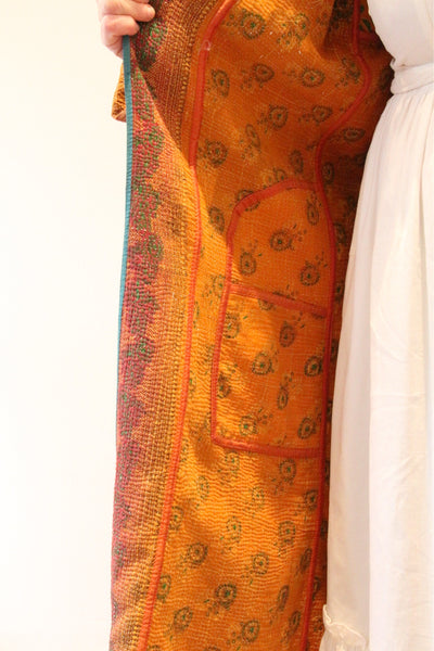 Long Vintage Kantha jacket No.6