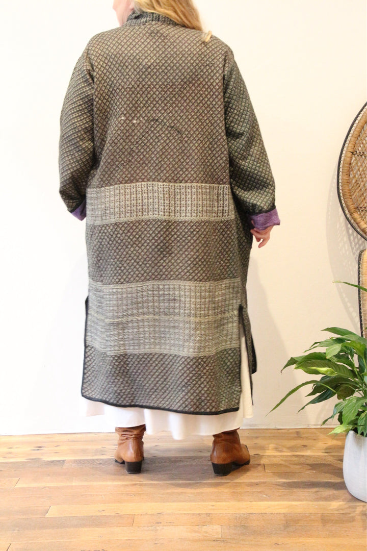 Long Vintage Kantha jacket No.9
