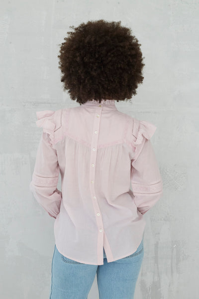 Shalina Embroidered Top in Orchid