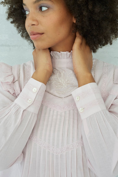 Shalina Embroidered Top in Orchid