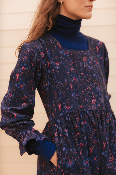 Rocky Pure Cashmere Roll Neck in Celestial Blue
