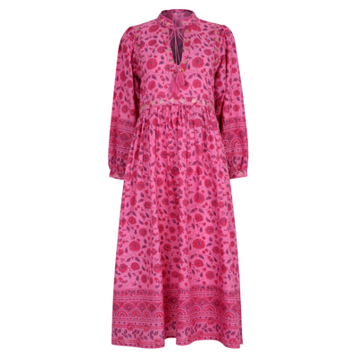 Bianca Midi Dress In Rani Pink