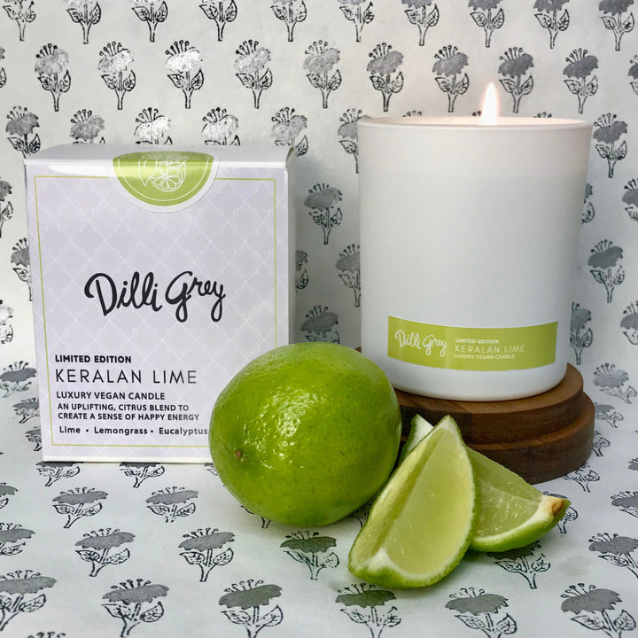 Keralan Lime luxury vegan candle