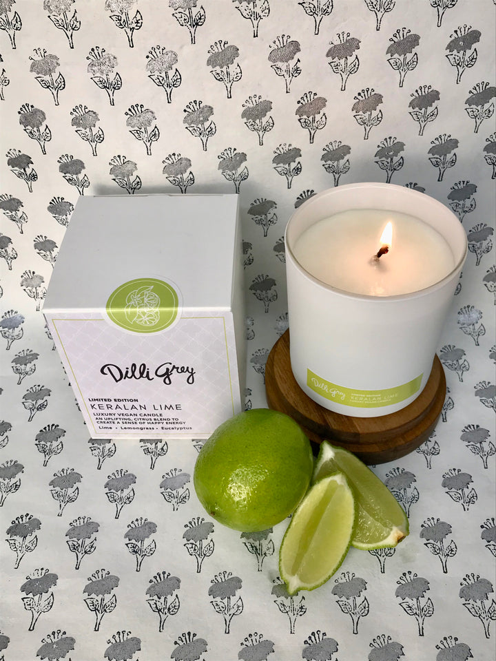 Keralan Lime luxury vegan candle