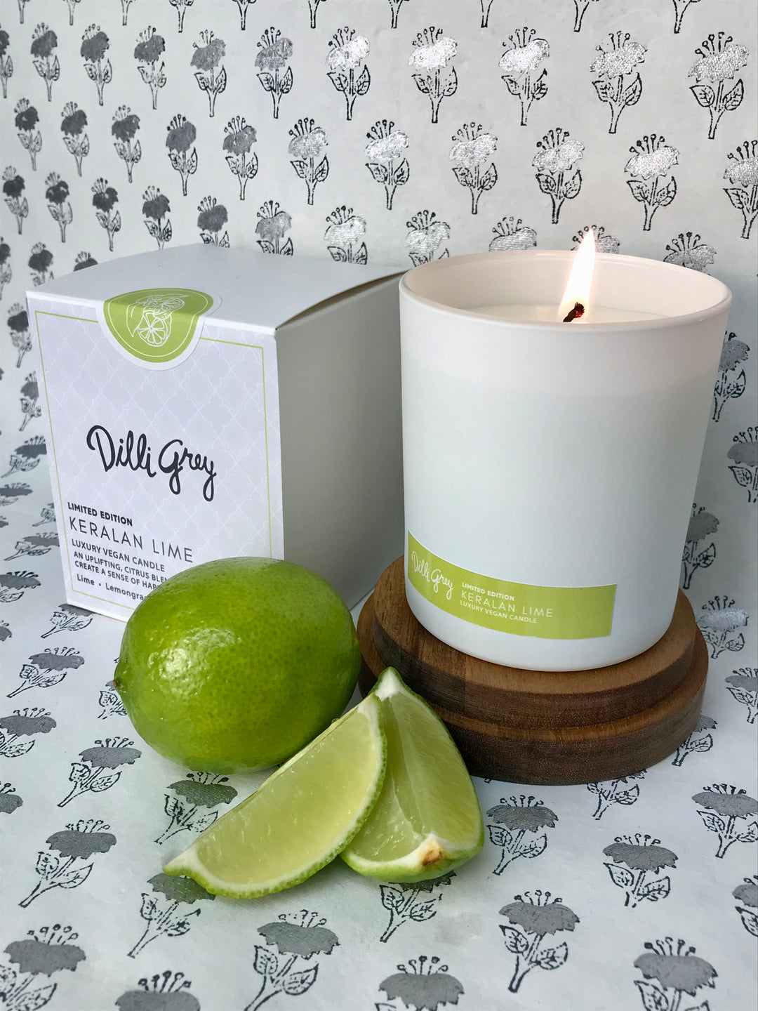 Keralan Lime luxury vegan candle