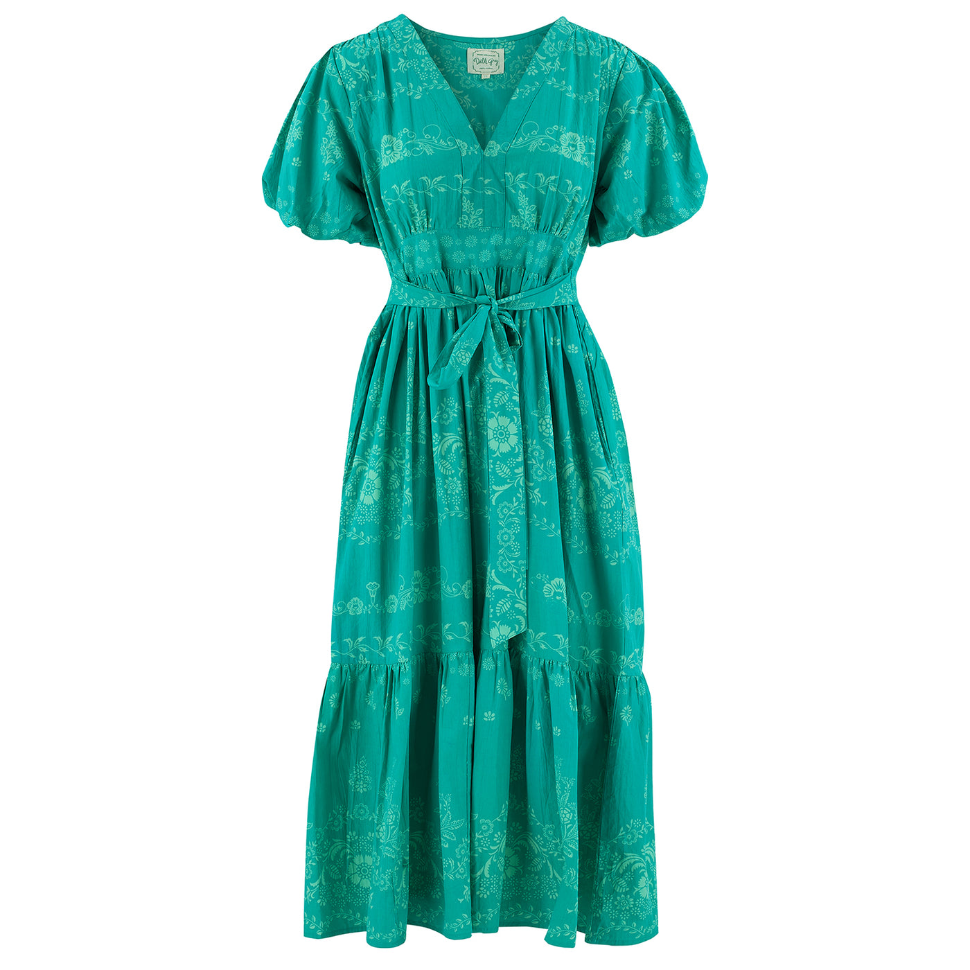 Florentina Midi Dress In Jade