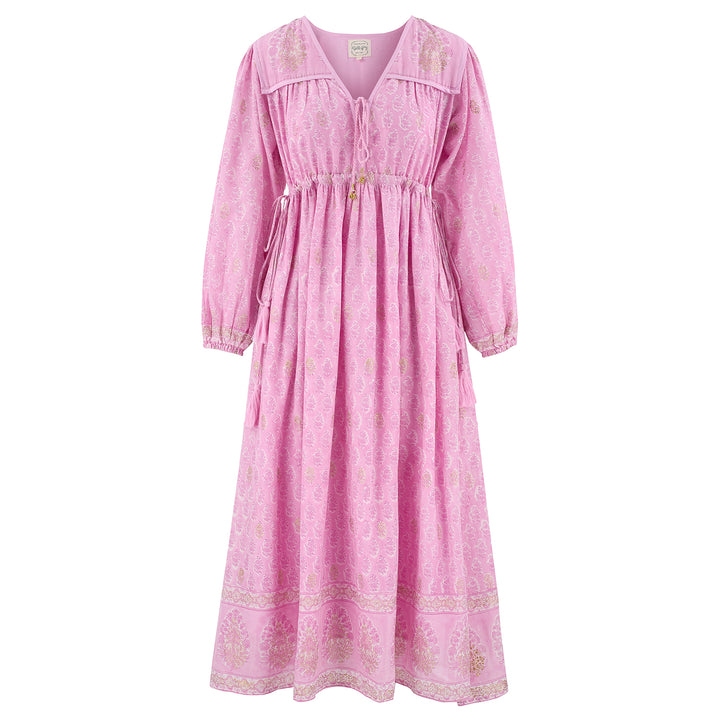 Fifi Boho Midaxi Dress In Lilac