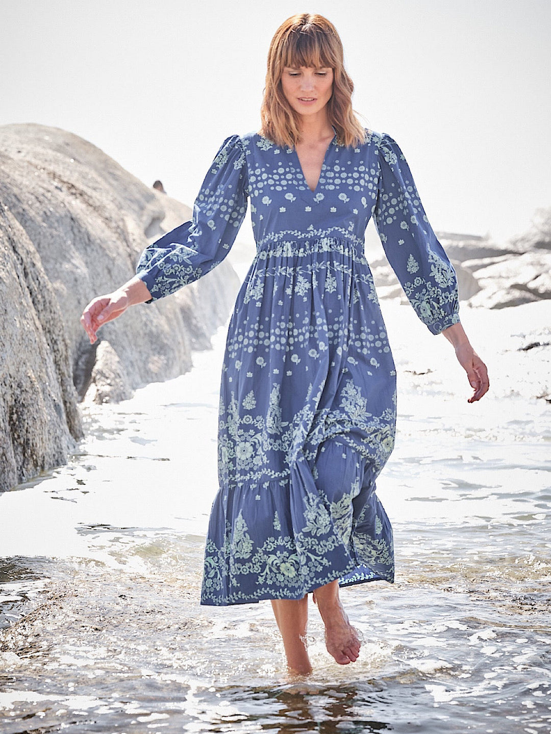 Florence Midi Dress In Lapis