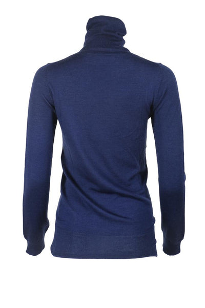 Rocky Pure Cashmere Roll Neck in Celestial Blue
