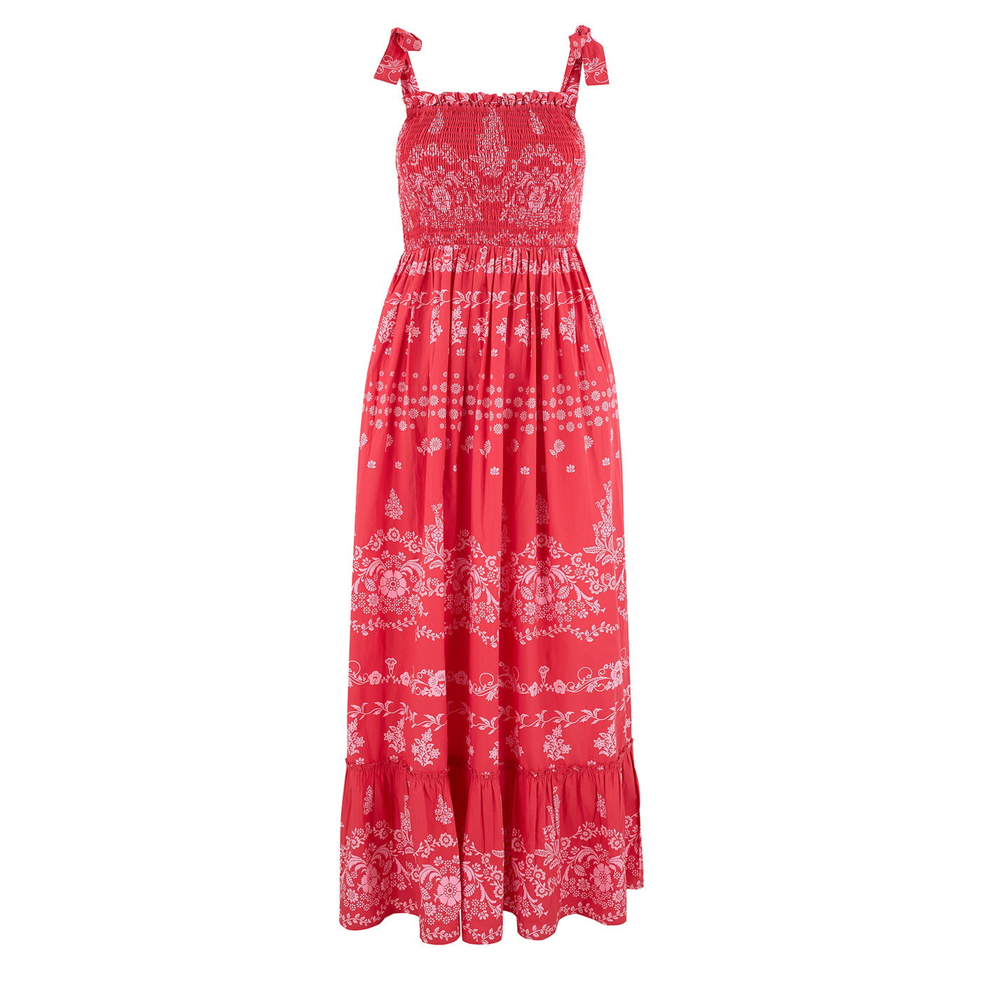 Florence Maxi Sun Dress In Poppy